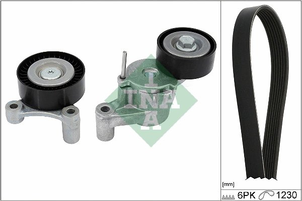 SET CUREA TRANSMISIE CU CANELURI INA 529 0548 10 - Compatibil cu POLESTAR, VOLVO
