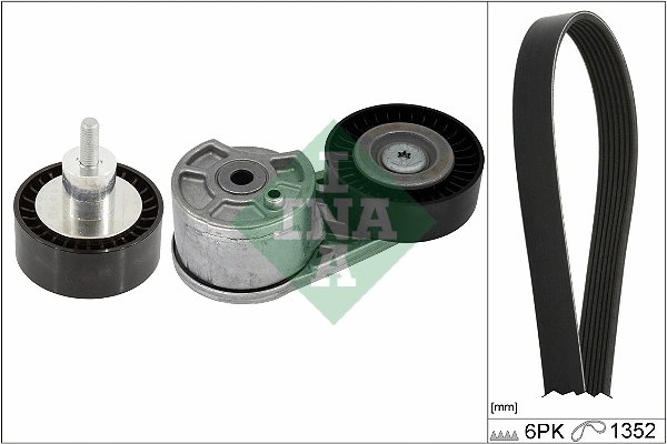 Set curea transmisie cu caneluri INA 529 0549 10