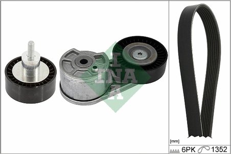 Set curea transmisie cu caneluri INA 529 0549 10