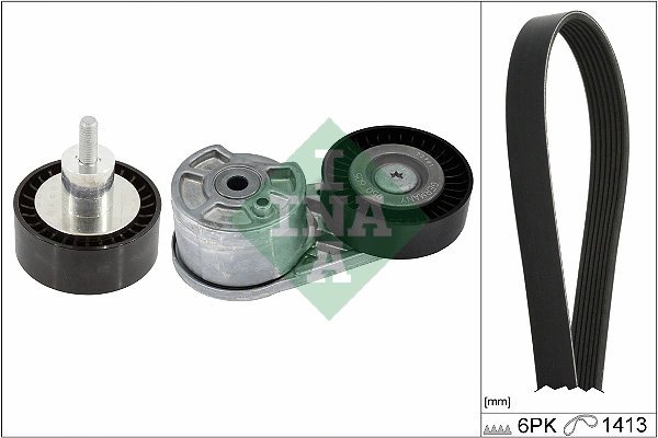 Set curea transmisie cu caneluri INA 529 0550 10