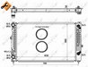 Radiator racire motor NRF 529504