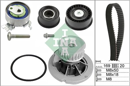 SET DISTRIBUTIE CUREA SI POMPA APA INA 530 0078 32 - Compatibil cu OPEL, VAUXHALL