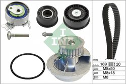 SET DISTRIBUTIE CUREA SI POMPA APA INA 530 0078 31 - Compatibil cu OPEL, VAUXHALL