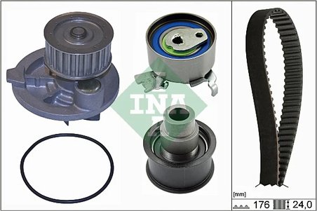 SET DISTRIBUTIE CUREA SI POMPA APA INA 530 0079 30 - Compatibil cu OPEL, VAUXHALL