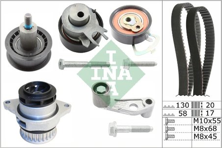 Set distributie curea si pompa apa INA 530 0089 30