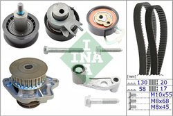 SET DISTRIBUTIE CUREA SI POMPA APA INA 530 0089 31 - Compatibil cu AUDI, SEAT, SKODA, VW, VW (SVW)