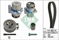 Set distributie curea si pompa apa INA 530 0091 30