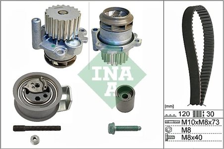 Set distributie curea si pompa apa INA 530 0091 30
