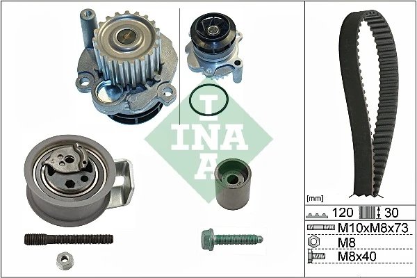 Set distributie curea si pompa apa INA 530 0091 31