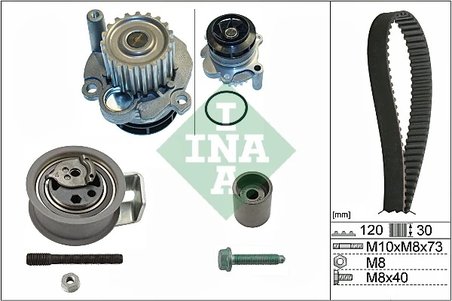 Set distributie curea si pompa apa INA 530 0091 31