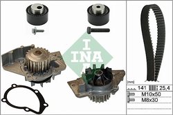 SET DISTRIBUTIE CUREA SI POMPA APA INA 530 0111 30 - Compatibil cu CITROEN, FIAT, PEUGEOT