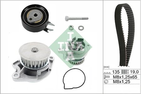 SET DISTRIBUTIE CUREA SI POMPA APA INA 530 0166 31 - Compatibil cu SEAT, VW