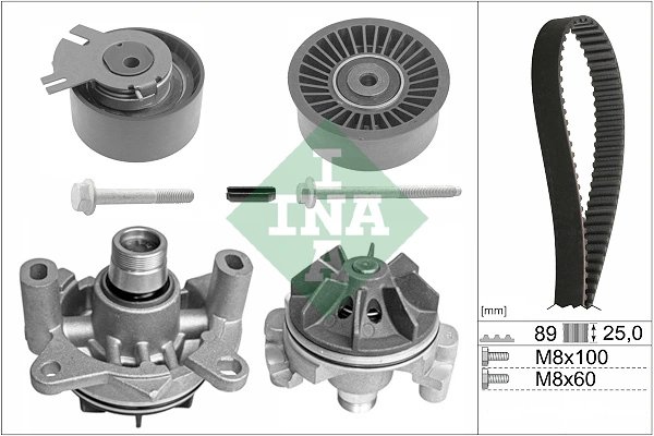 Set distributie curea si pompa apa INA 530 0198 30