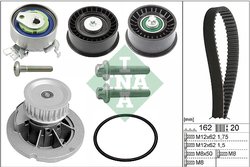 Set distributie curea si pompa apa INA 530 0441 30
