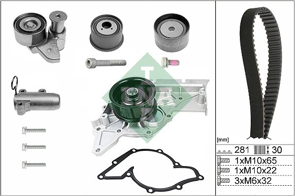 Set distributie curea si pompa apa INA 530 0480 30