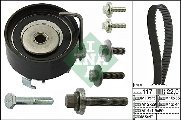 SET DISTRIBUTIE CUREA INA 530 0495 10 - Compatibil cu FORD, FORD (CHANGAN), FORD AUSTRALIA, MAZDA, VOLVO