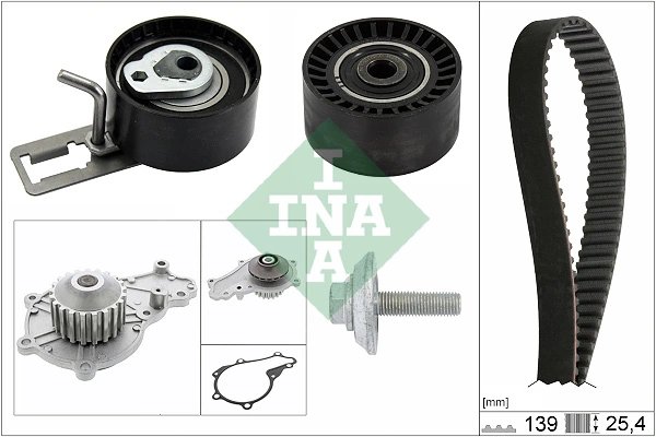 Set distributie curea si pompa apa INA 530 0577 30