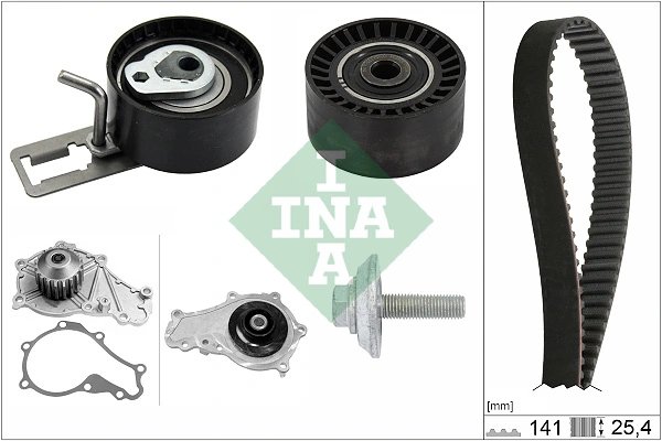 SET DISTRIBUTIE CUREA SI POMPA APA INA 530 0578 30 - Compatibil cu CITROEN, DS, FIAT, FORD, MAZDA, MITSUBISHI, PEUGEOT, TOYOTA, 