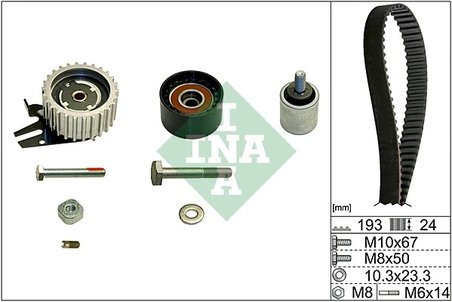 SET DISTRIBUTIE CUREA INA 530 0619 10 - Compatibil cu OPEL, SAAB, VAUXHALL