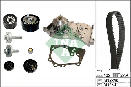 Set distributie curea si pompa apa INA 530 0639 30