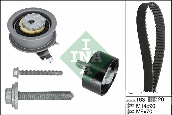 SET DISTRIBUTIE CUREA INA 530 0711 10 - Compatibil cu AUDI, CUPRA, FORD, SEAT, SKODA, VW