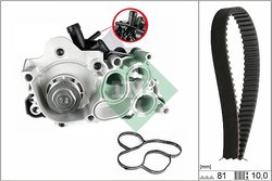 Set distributie curea si pompa apa INA 530 0743 30