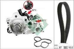 Set distributie curea si pompa apa INA 530 0761 30