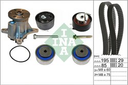 SET DISTRIBUTIE CUREA SI POMPA APA INA 530 0764 30 - Compatibil cu CITROEN, PEUGEOT