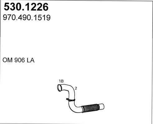 RACORD EVACUARE ASSO 530.1226 - Compatibil cu MERCEDES-BENZ