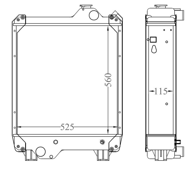 Radiator racire motor NRF 530002
