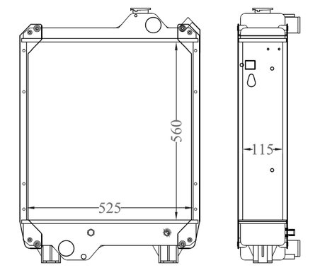Radiator racire motor NRF 530002