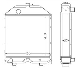 Radiator racire motor NRF 530003