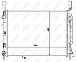 RADIATOR RACIRE MOTOR NRF 53003 - Compatibil cu MERCEDES-BENZ, RENAULT