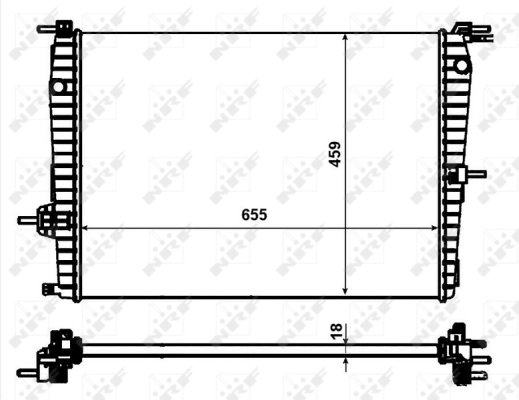 Radiator racire motor NRF 53011