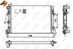 Radiator racire motor NRF 53024