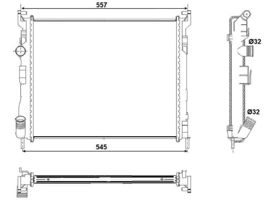 Radiator racire motor NRF 53032
