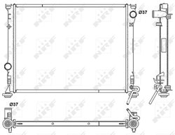Radiator racire motor NRF 53041