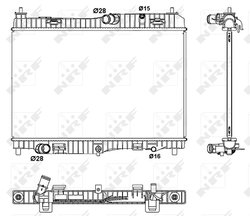 Radiator racire motor NRF 53043