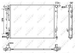 Radiator racire motor NRF 53051