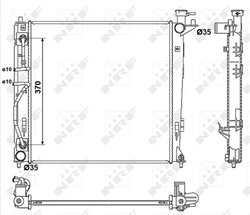 Radiator racire motor NRF 53053
