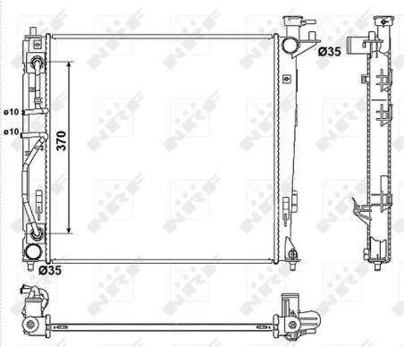 Radiator racire motor NRF 53053
