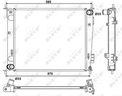 RADIATOR RACIRE MOTOR NRF 53057 - Compatibil cu KIA