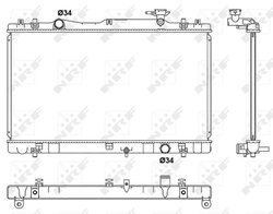 Radiator racire motor NRF 53062