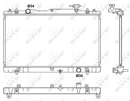 RADIATOR RACIRE MOTOR NRF 53062 - Compatibil cu SUZUKI