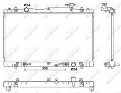 Radiator racire motor NRF 53063
