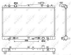 Radiator racire motor NRF 53063
