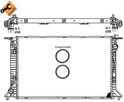Radiator racire motor NRF 53065