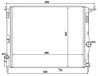 Radiator racire motor NRF 53069A