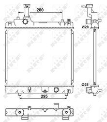Radiator racire motor NRF 53078