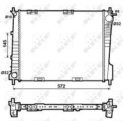 RADIATOR RACIRE MOTOR NRF 53077 - Compatibil cu RENAULT